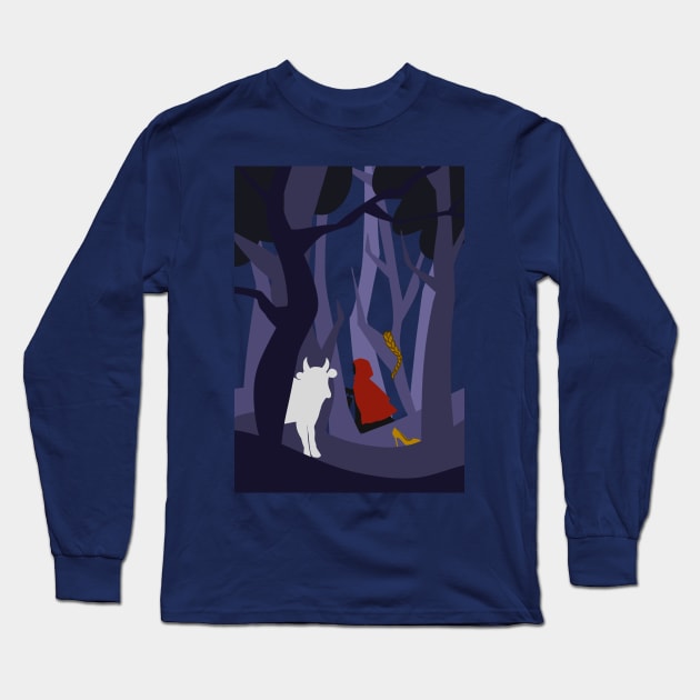 Into The Woods Forest Long Sleeve T-Shirt by byebyesally